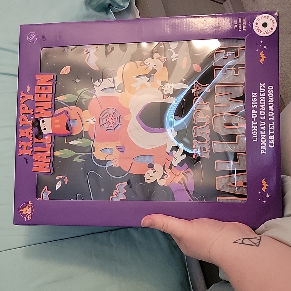 Disney happy Halloween light up sign